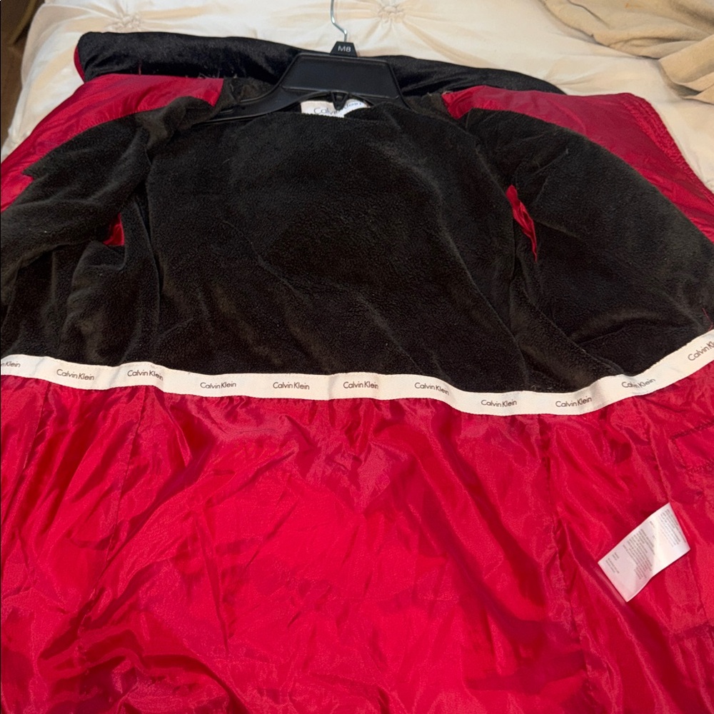 Calvin Klein Scarlet Quilted Puffer Jacket - Picture 3 of 4